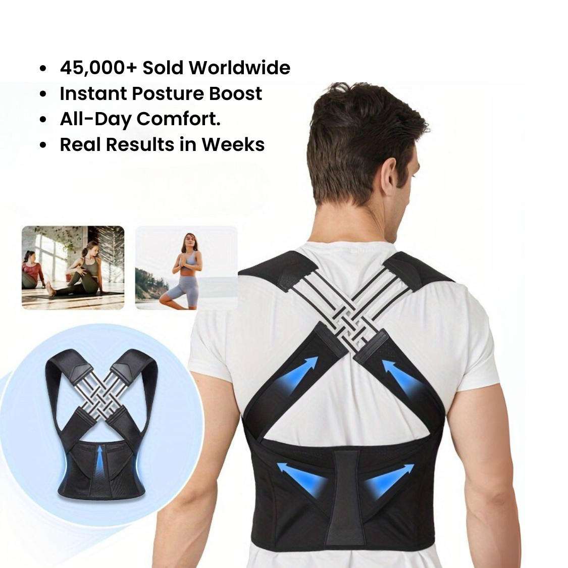 Adjustable Back and Shoulder Posture Corrector Unisex