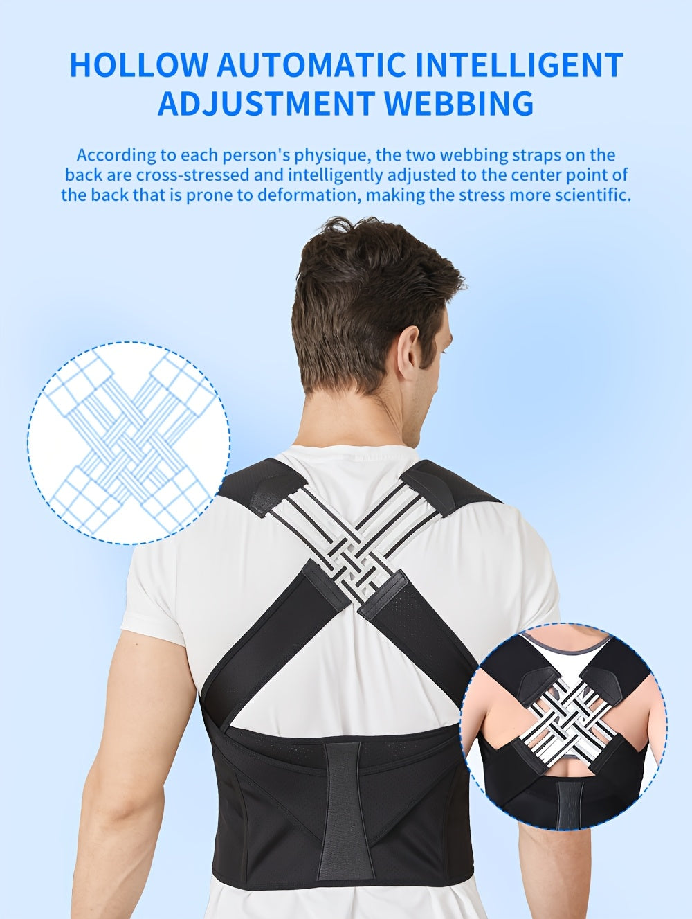 Adjustable Back and Shoulder Posture Corrector Unisex